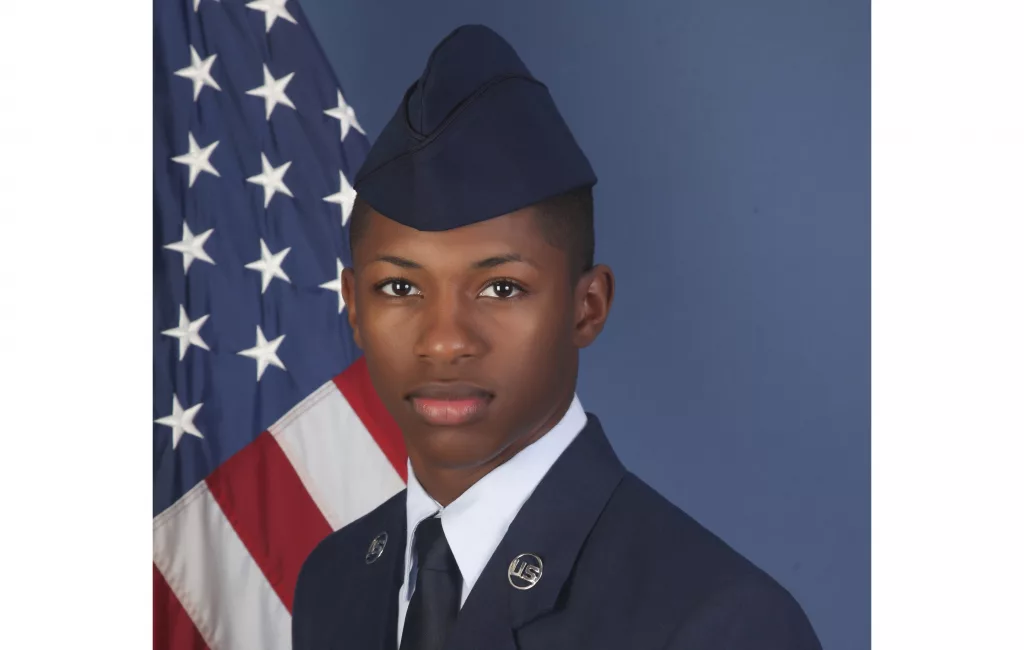 FILE - This photo provided by the U.S. Air Force, shows Senior Airman Roger Fortson in a Dec. 24, 2019, photo. (U.S. Air Force via AP, File)