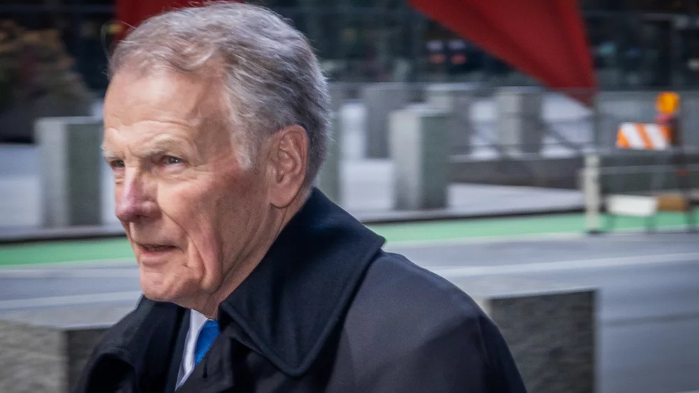 Former Illinois House Speaker Michael Madigan – a mainstay of Illinois political power for over four decades – is pictured leaving the Dirksen Federal Courthouse earlier this year after a hearing regarding the corruption charges he faces. Opening statements in his trial are slated for next week. (Capitol News Illinois photo by Andrew Adams)