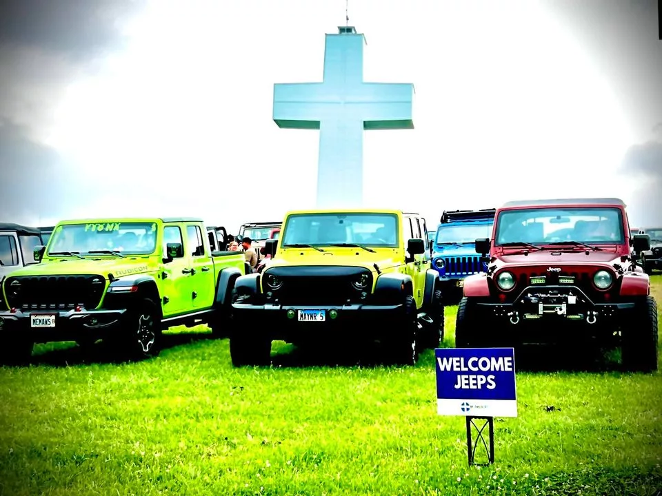 Blessing of the Jeeps this Saturday at Bald Knob Cross! 101.5 WCILFM