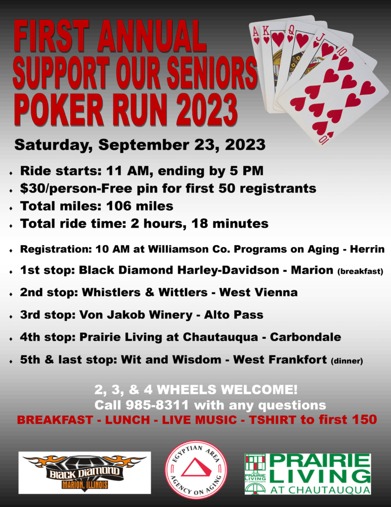 First Annual Support Our Seniors Poker Run 2023 101.5 WCILFM Today