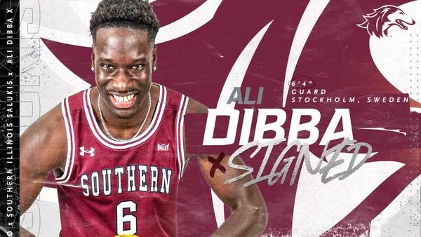 Salukis ink transfer guard Ali Dibba