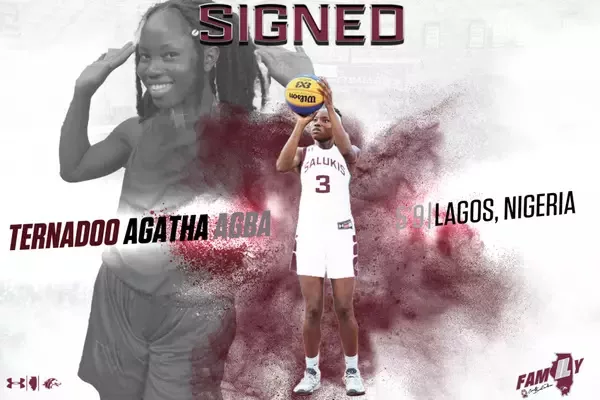 SIU women’s basketball announces signing of Ternadoo Agatha Agba from Nigeria