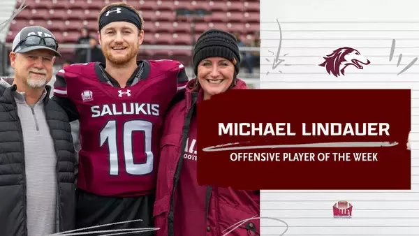 Michael Lindauer named MVFC Player of the Week