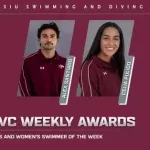 SIU Swimming’s Santiago and Pulido named MVC Swimmers of the Week