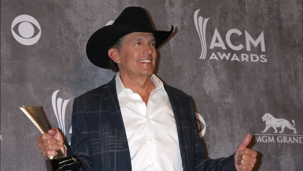 George Strait at the 2014 Academy of Country Music Awards - Arrivals at MGM Grand Garden Arena on April 6^ 2014 in Las Vegas^ NV