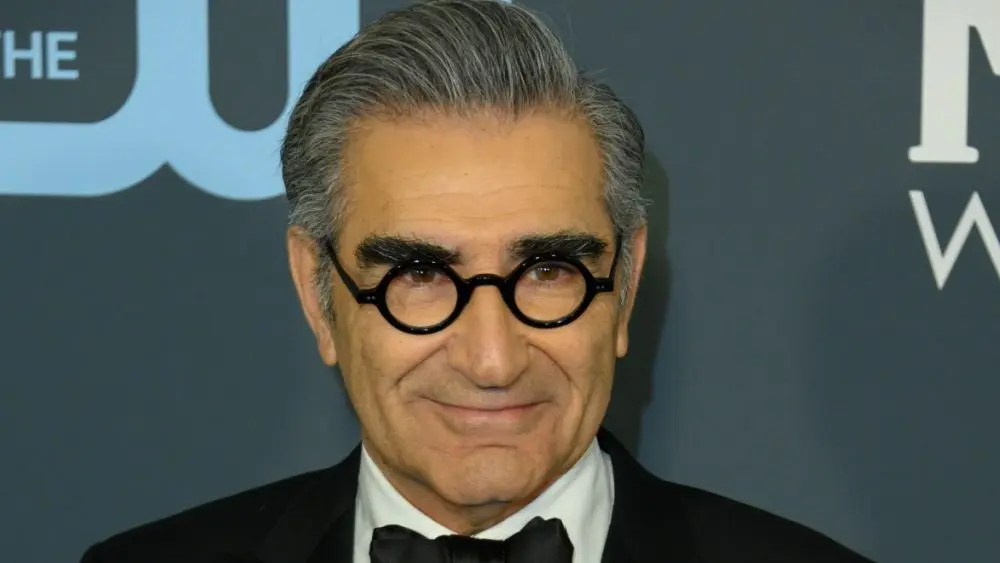 Eugene Levy arrives at the 25th Annual Critics' Choice Awards at Barker Hangar on January 12^ 2020 in Santa Monica^ California