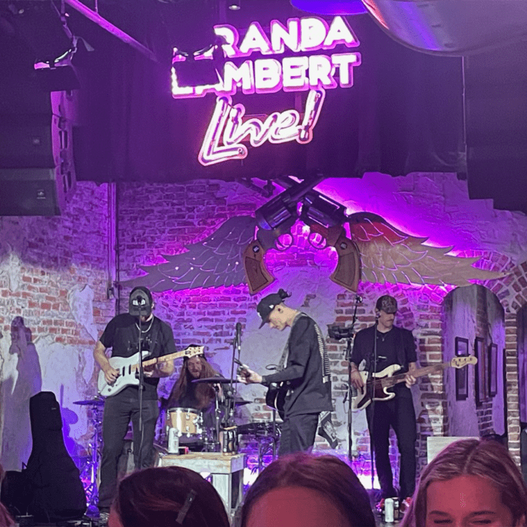 There's a reason they call it music city! Checking out some music at Miranda Lambert's Casa Rosa