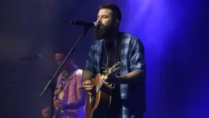 Jordan Davis performs at CMT's RAMJAM on June 3^ 2019 at TopGolf in Nashville^ Tennessee.
