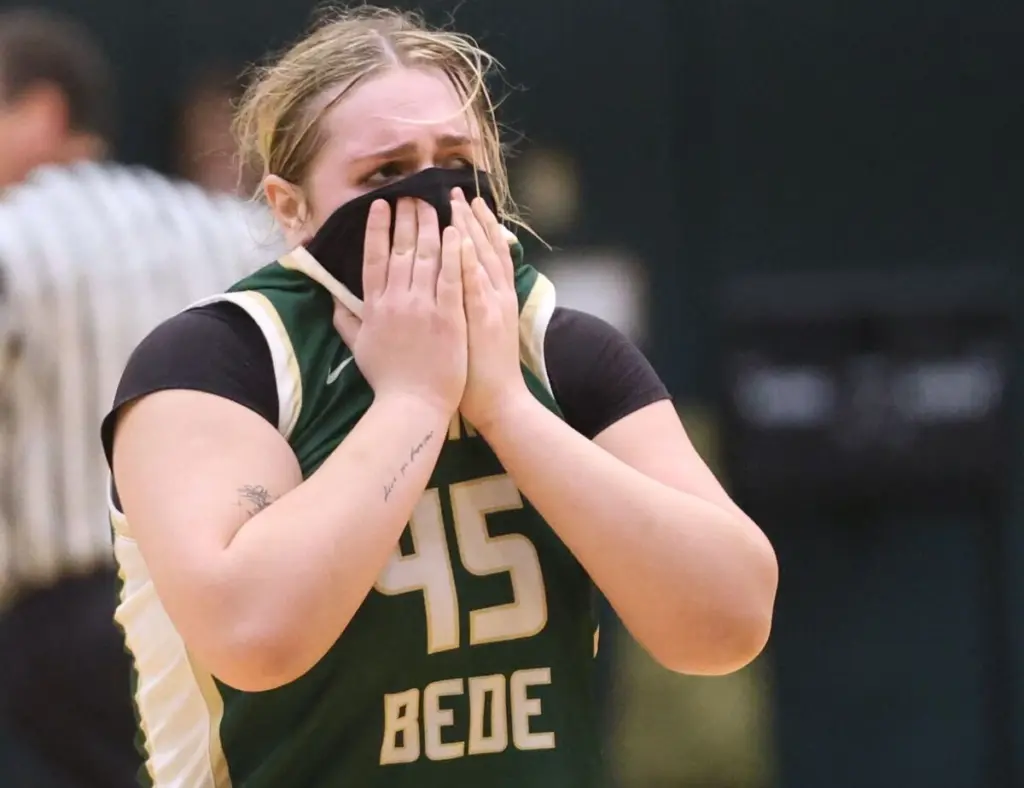 Little Jillian Hoffman would’ve been the least expected hero for Rock Island Alleman going into Thursday’s 2A girls regional championship game at St. Bede.She’s a defensive-minded player, who had scored just two points, missing her only three-point attempt. But when her team needed her the most, the 5-4 senior guard hit back-to-back three-pointers to shoot the Pioneers to a 37-34 lead early in the fourth quarter, their first since early in the second quarter.That spark propelled the Pioneers to the regional championship, defeating the host Bruins 42-40.“It was a regional game. It was now or never,” Hoffman said. “I’m a senior and it was really a great opportunity. I knew I had to take it for my team and coaches. I’ve been playing with these girls for so long. It means the world to me to have another couple games with them.”The Pioneers (16-17) will play AP No. 2 ranked Byron (29-2) at the Mendota Sectional on Tuesday, Feb. 24. Byron beat Rockford Lutheran 67-36 at the Somonauk Regional.“I’m super excited. It’s amazing,” Hoffman said. “It (three straight regionals) hadn’t been done in over 20 years I think. So, it’s a really big accomplishment and I’m happy to do it with my favorite girls ever. It’s insane.”Senior sharp-shooter Lili McClain hit three straight 3-pointers to fuel a 10-0 St. Bede second-quarter run, the Bruins settling for a 24-16 halftime lead. St. Bede maintained its 8-point edge with a drive by freshman Hannah Heiberger and a putback by Ava Balestri for a 28-20 lead to start the third quarter. Senior center Savanna Bray added a hook shot off an inbounds play to send the Bruins to a 7-point lead, but Alleman’s Megan Hulke drained a 3-pointer with a minute left to bring the Pioneers within 30-26 at quarter’s end.Hanna Waszowiak followed a hoop by Lili McClain off a lob pass from Bray to put the Bruins up 34-28.Emilye Polich scored on a 3-point lead to cut the St. Bede lead in half.Then Hoffman, who scored all of her eight points in the second half, decided it was her time to step up. She hit one 3-pointer from the top of the key to tie the game at 34 with 3:55 left to play. Hoffman liked that one so much, she did it again with 3:15 remaining, this time a little farther, to shoot the Pioneers to a 37-34 edge.“Oh, man, Jill. “She’s a quiet player,” Alleman coach Steve Ford said. “I love when she shoots the basketball. She doesn’t shoot it very often. She loves Caitlin Clark and she hit a couple fairly close to Caitlin Clark’s distance. Big for us.”Hoffman acknowledged that Clark, the former Iowa legend and WNBA super star, is a “big inspiration.”St. Bede coach Tom Ptak admitted while the Bruins had prepped for Hoffman’s defense prowess, she was off their radar offensively.“Big-time (surprise). On the second 3, I turned to the bench, and said, ‘I don’t remember her scoring like that.’ But that’s basketball,” he said. “Those were huge 3s. Changed the momentum on us. Totally threw me off.”McClain shot twice deep for the tie, but missed. Bray grabbed a rebound and scored with a putback to pull the Bruins within 38-37 with 49.2 left, but couldn’t convert the 3-point play from the charity stripe.Hulke (18 points) made two free throws to put Alleman up 40-37, and after McClain fouled out, Ashlan Heersink hit 1-2 free throws to cut the Alleman lead to two.Hulke made two more free throws with 12.8 remaining with Waszkowiak scoring at the buzzer as the Bruins ran out of time.Ford said the Pioneers were just taking it one basket at a time as they mounted their second-half comeback.“We just started leaving in that next-play mentality. You can’t do anything about the last play. You can do it the next play. We just kept continuing to believe in the second half. Obviously, you’re not going to get an 8-point shot. You just got to slowly inch it back and continue to play hard.”The Bruins bow out at 19-14 and Ptak was proud how they battled to the end.“They gave us every ounce of energy they had. I’m really proud of them, Couple things didn’t go our way. Couple shots didn’t fall. But if you were a fan, you got your money’s worth. “Wonderful game. Good environment. It hurts. I feel bad for the seniors. They had great careers.”Lili McClain led the Bruins with 17 points before fouling out and Bray finished with 10.
