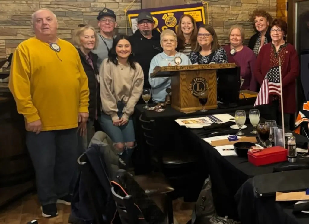 The Streator Lions Club recently held its bi-monthly meeting on Wednesday, March 18, at Gaetano’s Vault. The meeting guest, Lions Governor Elect Jama Wahl, inducted six new club members. The new members included Merianne Morris, Sandra Shartzer, Matt and Gwen Vincent, Kay Fulkerson and Hannah Kaparti. The business meeting was conducted by Lions Club president Steve Trzepacz. The club also announced plans for its upcoming events, including an Easter basket distribution on Saturday, April 4; a parade on Saturday, July 4; a golf tournament on Saturday, July 18; and Bovine Bingo in August.Lions Club member Carolyn Erler announced the club will offer a free hearing and retinal screening from noon to 4 p.m. Saturday, July 25, in the St. Paul’s Evangelical Lutheran Church parking lot, 509 E. Broadway St., Streator. No appointments are required.Streator Lions Club secretary Pam Podkanowicz reported the club will begin a Cub Program. The program is open to fourth-grade students attending Centennial, Kimes and Woodland elementary schools. The Cubs Program is designed to teach children ages 12 and under about volunteering and help them develop a dedication to assisting needy people. The program members do not need to be related to Lions Club members.A picnic table drawing was held and won by Christy Loring. Matt Vincent and Sandra Shartzer won the 50/50 drawings.The Streator Lions Club’s next meeting will be held on Wednesday, April 1, at Chipper’s Grill, 1733 N. Bloomington St., Streator.
