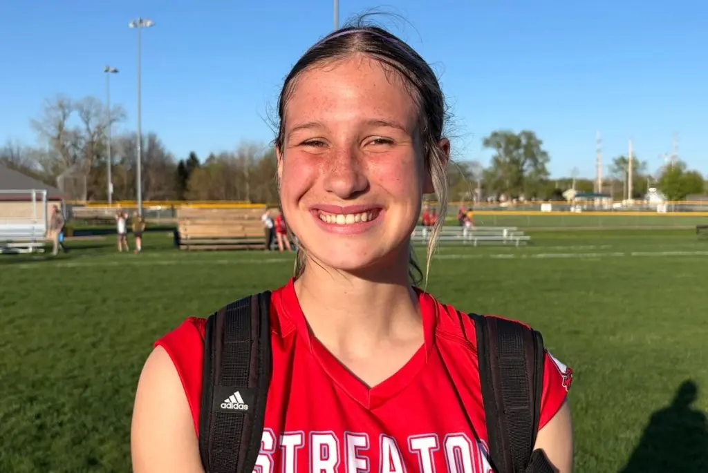 Winning a close online contest by just six votes after being named on 89 of 227 total ballots cast, Streator girls soccer sweeper/girls track and field pole vaulter Rhea Huey is your choice for The Times Athlete of the Week.A four-sport athlete as a sophomore, Huey – who broke the school’s indoor pole vault record earlier this spring – scored the match’s lone goal in the Bulldogs’ 1-0 topping of Coal City and added an assist in a 2-2 tie with the Serena/Newark/Earlville co-op.Also on the ballot were runner-up MacKenna McMahan (Somonauk/Leland softball), Cam Shriey (Seneca baseball) and Evan Cox (Dwight baseball).Weekly ballots go online Mondays and are accessible via Facebook (The Times Sports) and Twitter (@jtpedelty), with voting going through midday Wednesday.Here is a Q&A with this week’s winner:Do you have any nicknames?Huey: A lot of people call me Rea-Rea. How old were you when you started playing soccer, and what got you into the game?Huey: I was 4 when I started playing soccer. My dad, [Streator girls and boys head varsity soccer coach] J.T. Huey, was probably what got me into soccer, but he made me love the sport and has taught me so much. I also think my sister, Lydia Huey, was a huge part, because I look up to her in many ways. The soccer team is young this season, with half of the varsity roster spots filled with sophomores (including yourself) and freshmen. Aside from being as competitive as possible now, what is the team focusing on to build for the future when the younger players are juniors and seniors?Huey: The focus is to develop. We have a ton of young players and players who hadn’t played soccer until high school. We are a new team, but I know our team can be very good. I am so proud of how far the girls have come since the beginning of the season. You play the sweeper position. What are your responsibilities as sweeper, and what do you like about playing there?Huey: As a sweeper, there are a lot of things that I do to help since I’m the farthest back. I like to help and let my team know if someone is left unmarked or if there’s open space. I am also always ready if a ball happens to get past the stopper or outside defensive. What are a few of your favorite pitches you’ve gotten the chance to play on?Huey: IVCC and Herscher.You’re also a member of the Streator High track and field team, setting a new indoor pole vault record this season. How do you navigate participating in two school sports at once? Have your coaches (including your dad) been understanding?Huey: The biggest key is communication. I am constantly letting my track coaches know what I will not be at because I picked soccer as my main sport; it is my priority. It can get tiring, but I love both sports.What movie would you say you’ve seen more than any other? About how many times?Huey: “Happy Gilmore” and “Grown Ups.” I would say about 50 times for both.Which of your teammates cracks you up the most?Huey: I honestly cannot pick one. My whole team has amazing personalities, including the coaches, and there is never a dull moment.If you could see any musical artist in any venue, all expenses paid, who would you see and where?Huey: I would see Bruno Mars in Chicago.You and your teammates are going out for dinner to celebrate a big win. Where are you going, and what are you ordering?Huey: Portillo’s. I would get two chili cheese dogs, a large cheese fry and a small strawberry shake.Seasonal question: Which candy did you grab first out of your Easter basket this year?Huey: A Twix candy bar.Is there something about you that people who only know you through sports might find surprising?Huey: I was born in Arizona.Do you have any plans for after high school? Do they involve sports?Huey: Yes, I plan on going to college to study medicine and play soccer.