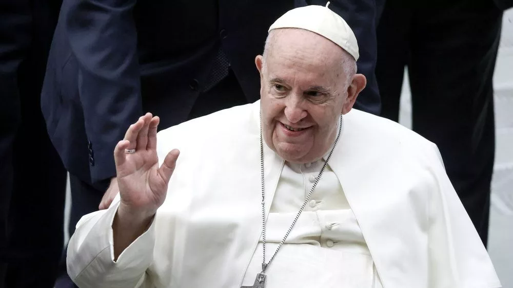 Pope Francis during his weekly general audience in the Paul VI hall. VATICAN CITY^ VATICAN - 18 JANUARY 2023