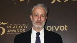 Jon Stewart attends the 75th Annual Peabody Awards Ceremony at Cipriani Wall Street on May 21^ 2016 in New York City.