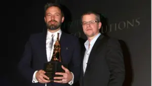 Ben Affleck^ Matt Damon arrive at the 2013 SBIFF Modern Masters Award presented to Ben Affleck at Arlington Theater on January 25^ 2013 in Santa Barbara^ CA