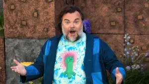 Jack Black attends the World Premiere of A Minecraft Movie at the Cineworld Leicester Square in London^ England. London^ United Kingdom - March 30^ 2025