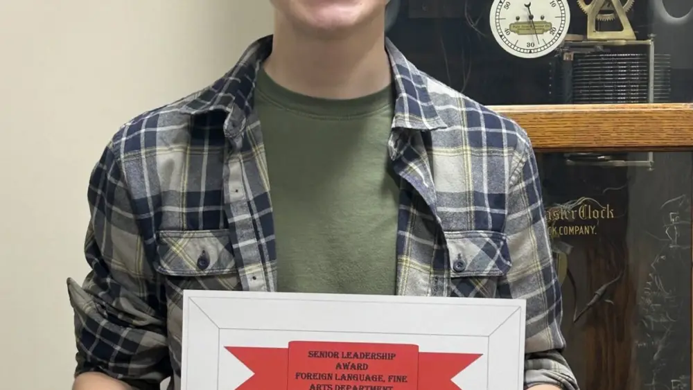 Ottawa Township High School senior Luke Passwater has been named the OTHS Educational Foundation Student of the Month Leadership Award recipient for February.