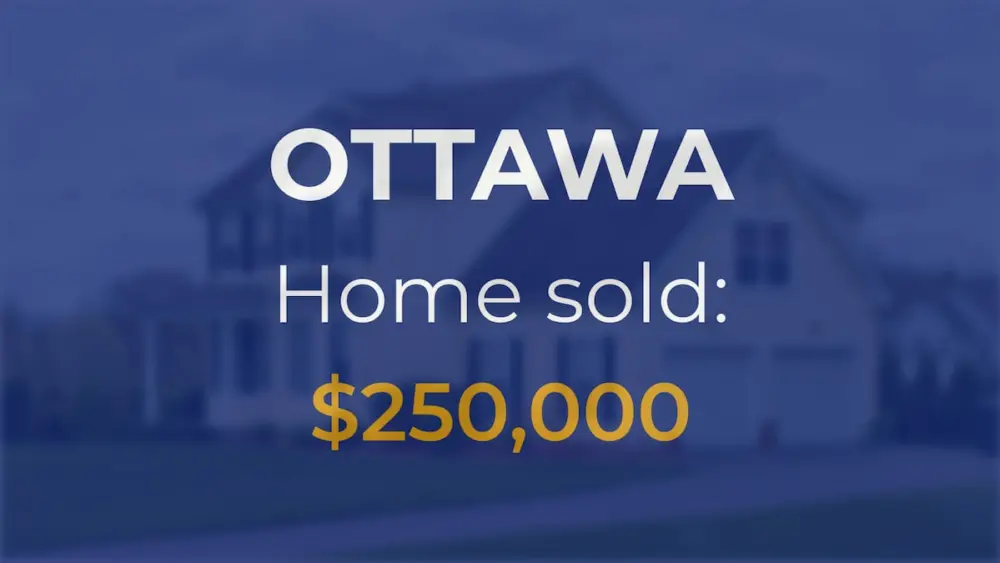 The single-family residence located at 1011 Parks Lane in Ottawa was sold on Feb. 3, for $250,000, or $166 per square foot.