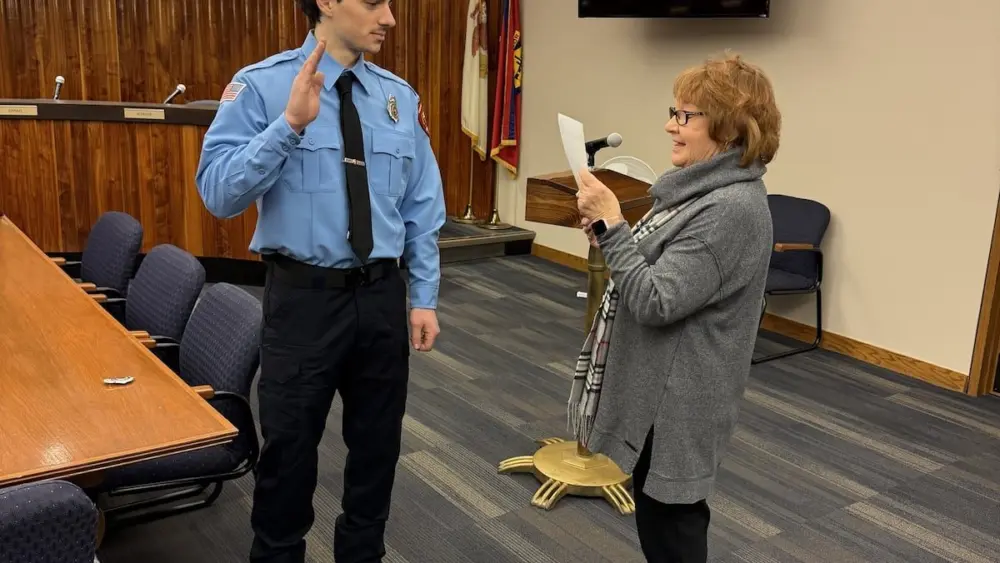 Two new firefighters officially began their careers with the Streator Fire Department this week.