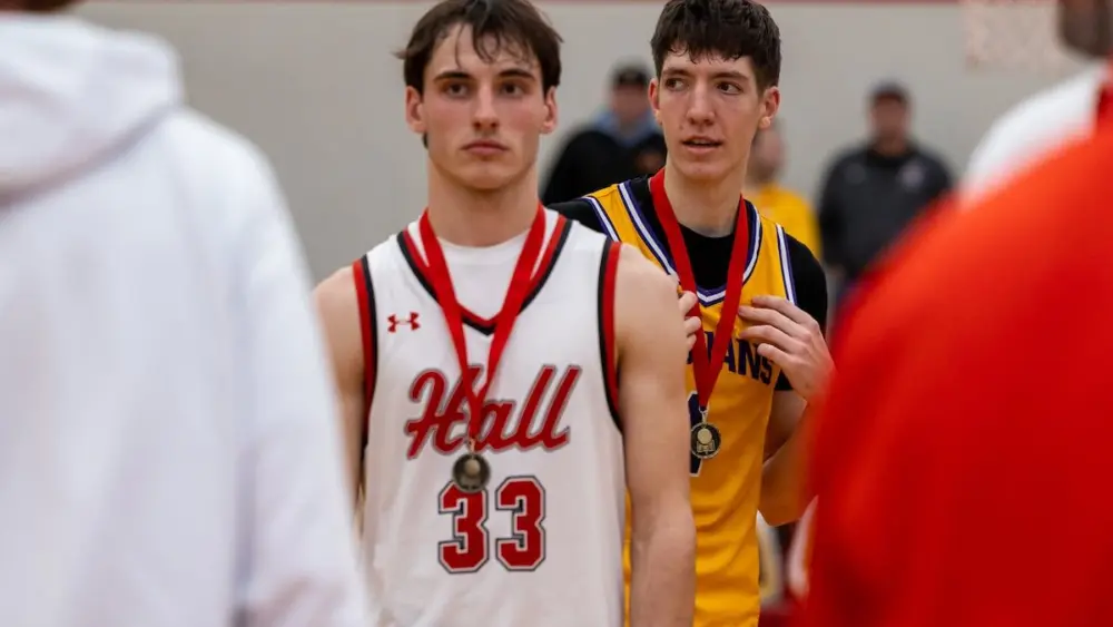 Hall senior Braden Curran and Mendota sophomore Cole Tillman were among six unanimous selections to the 2025-26 Three Rivers East All-Conference boys basketball team.
