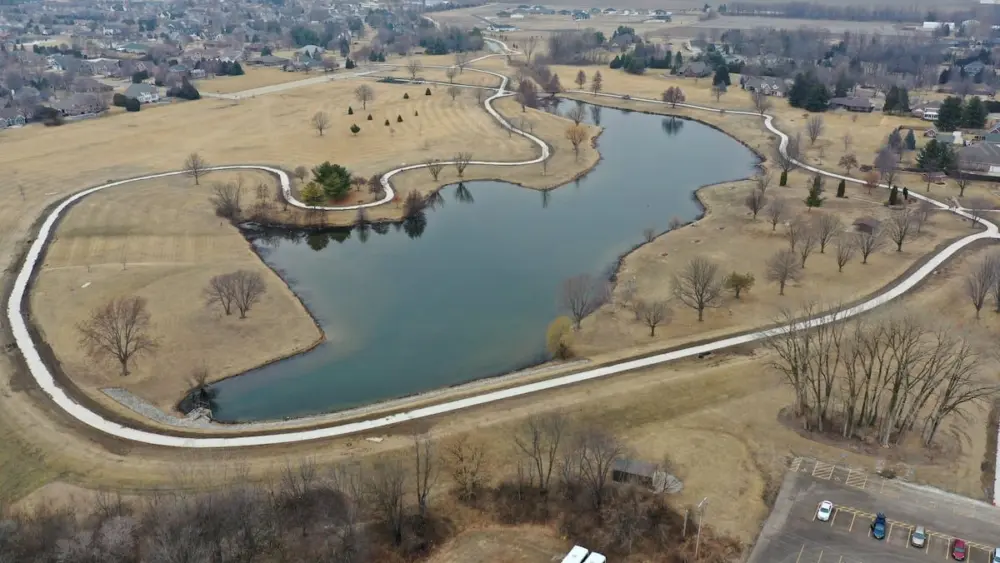 Ready for spring to arrive? So is the city of Peru. A little sunshine and some warm temperatures will help workers finish the walking path at Baker Lake.