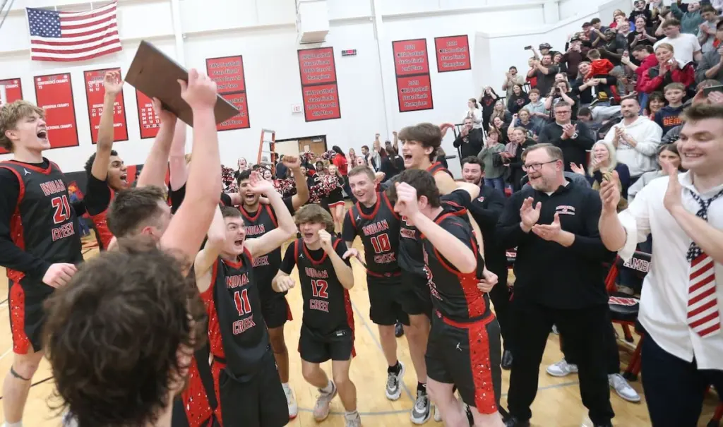 Indian Creek defeated Marquette 44-46 in the Class 1A Sectional final game on Friday, March 6, 2026 at Amboy High School. The Timberwolves will play Chicago Marshall in the Supersectional on Monday at 6p.m. at Joliet Central High School.