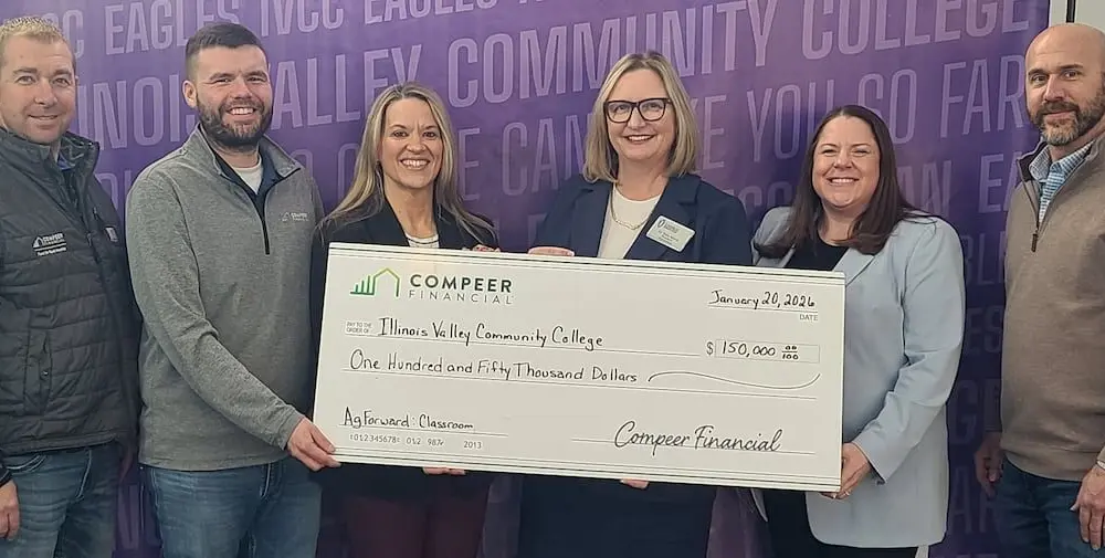 Illinois Valley Community College’s Dr. Alfred E. Wisgoski Agricultural Education Center will name a classroom and conference center in honor of Compeer Financial.