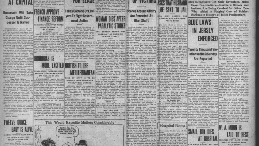 As Shaw Media continues to celebrate its 175th anniversary, we looked back at four front pages from March 10