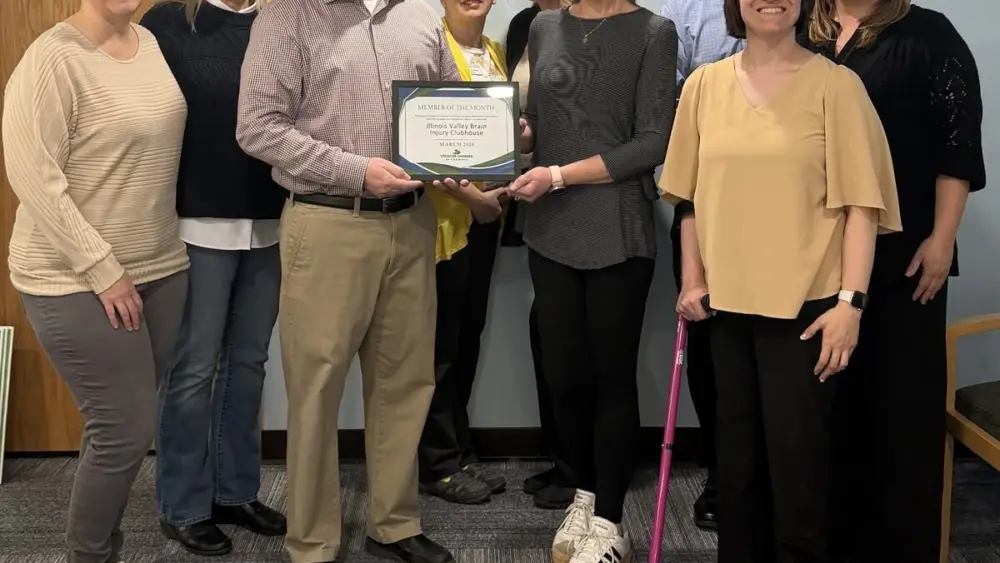 The Illinois Valley Brain Injury Clubhouse has been named the Streator Chamber of Commerce’s Member of the Month for March.