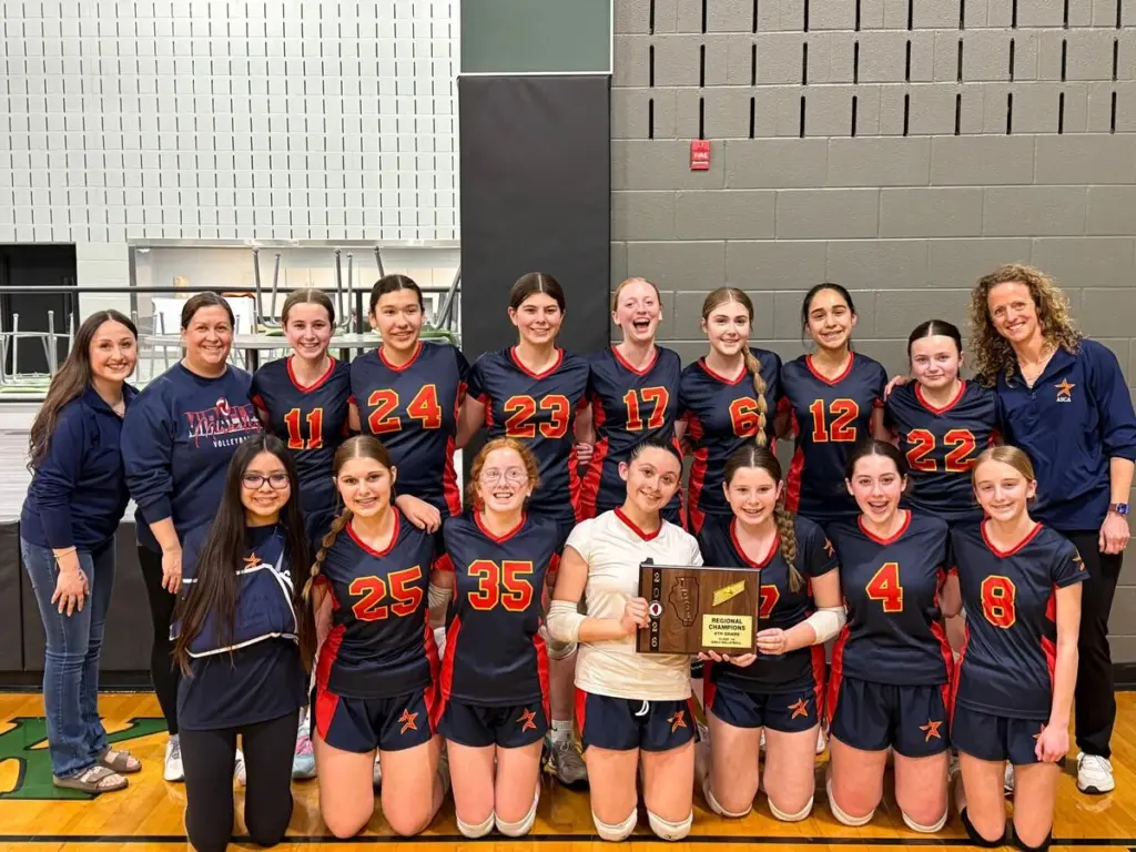 The Carlo Acutis eighth grade volleyball team won an IESA Class 1A regional title and will play Kewanee Visitation in the sectional Monday.