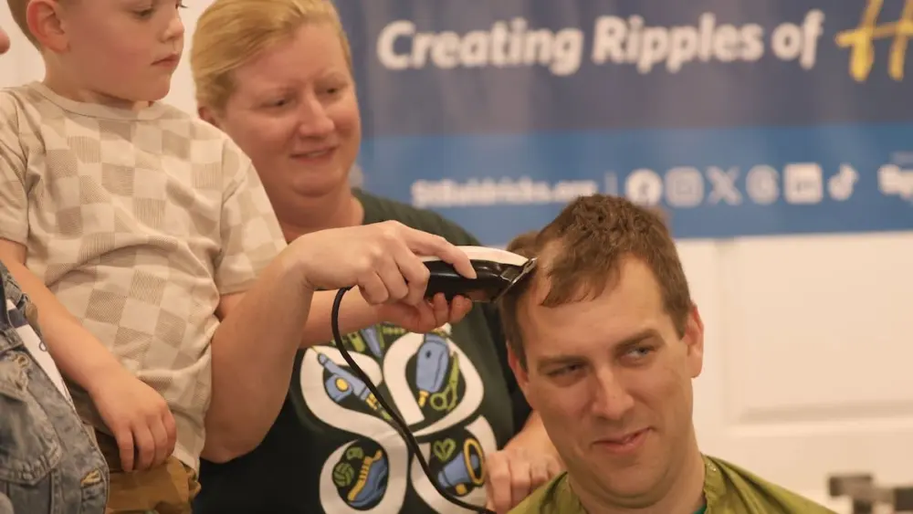 How much hair would you part with to fight children's cancer? On Sunday, a few brave souls left Senica's Oak Ridge Golf Club with crew cuts and helped raise more than $5,200 for cancer research.