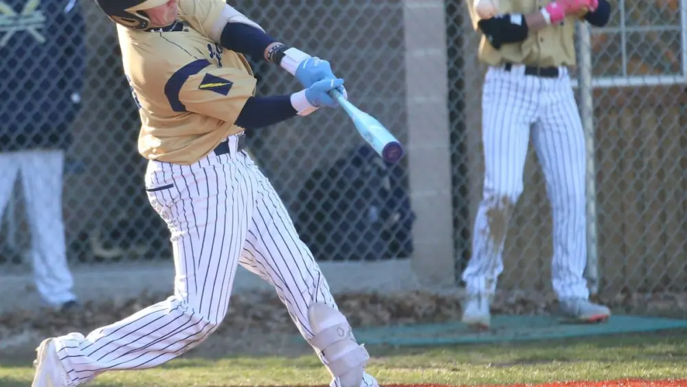 The Marquette baseball team kept its strong start to the season going Monday, as the Cru scored 11 times in the second inning and finished with 21 total hits in a 21-1 victory in five innings over host Newark.