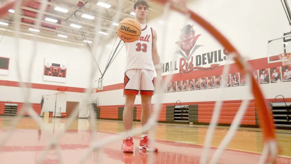 Hall senior Braden Curran averaged 14.8 ppg, scoring his 1,000th point along the way. He was named IBCA Class 2A Special Mention All-State and unanimously named Three Rivers East All-Conference. He is the 2025-26 BCR Boys Basketball Player of the Year.