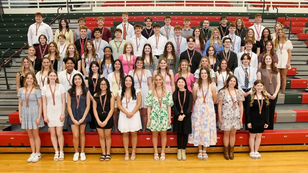 La Salle-Peru Township High School inducted 63 members of the class of 2026 into the L-P Honor Society this week.