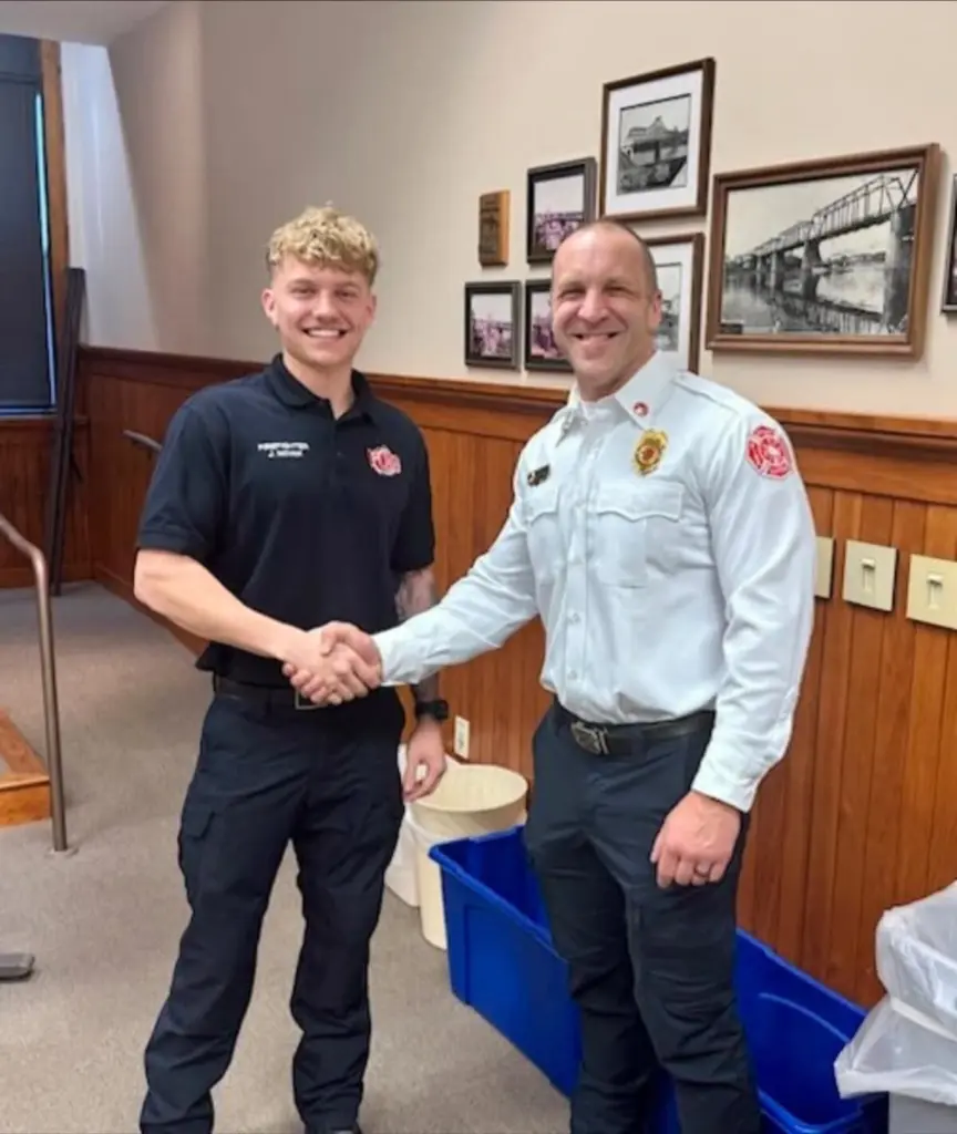 The Ottawa Fire Department has welcomed its newest probationary firefighter Jackson Novak.