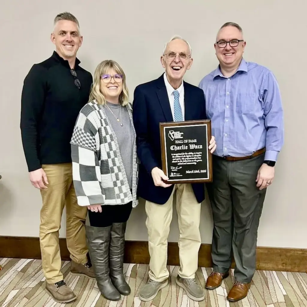 Charlie Waca, who had a 38-year coaching career as an assistant football coach, was inducted into the IHSFCA Hall of Fame on Saturday. His catch phrase  "that it's a good day for football" will be forever remembered by his players.