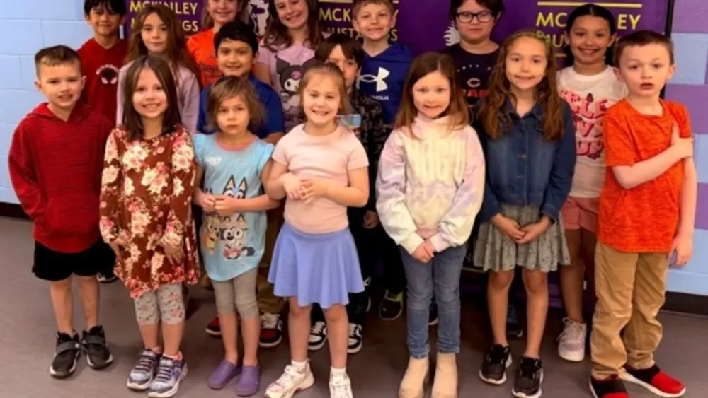 McKinley Elementary School in Ottawa announced its March Champions of the Charter students.