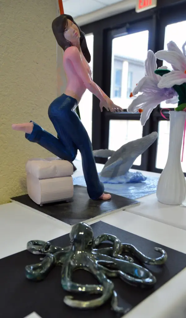 Illinois Valley Community College will display artwork created by high school and college students through April 24 as part of its annual Art Show.