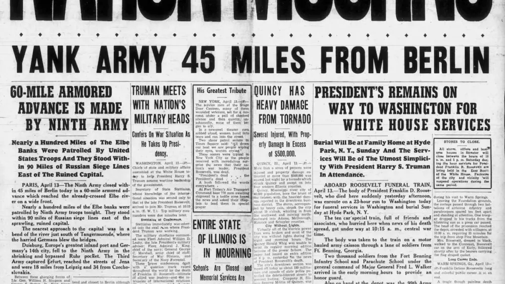 As Shaw Media celebrates its 175th anniversary we looked back at four front pages from April 13. These archives serve as a time capsule, capturing everything from the polio vaccine’s arrival to the local and national mourning following the death of President Franklin D. Roosevelt