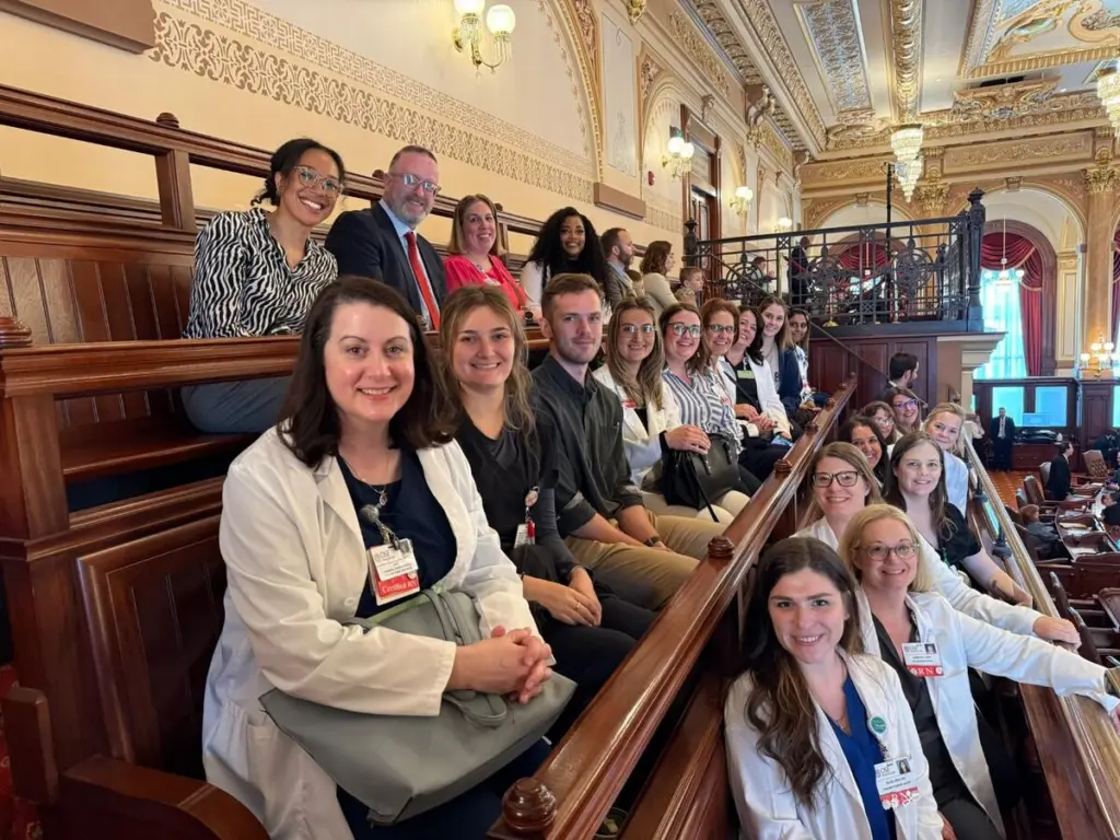 Nurses from across OSF HealthCare gathered for the organization’s inaugural Nurses Day in Springfield, meeting with lawmakers to advocate for policies affecting patient care.