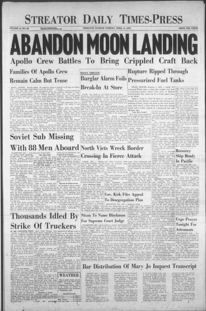 As Shaw Media celebrates its 175th anniversary, we looked back at four front pages from April 14