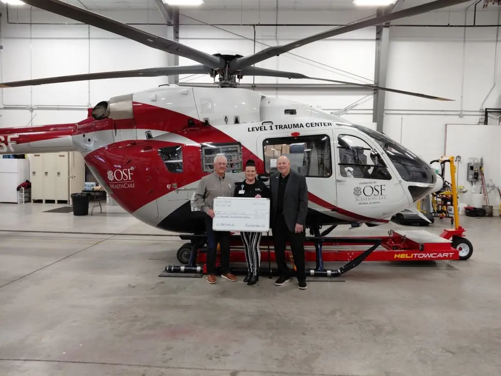 A $6,200 donation from the Utica Fireside White Sox CLub is helping improve emergency care training in La Salle and Bureau counties.