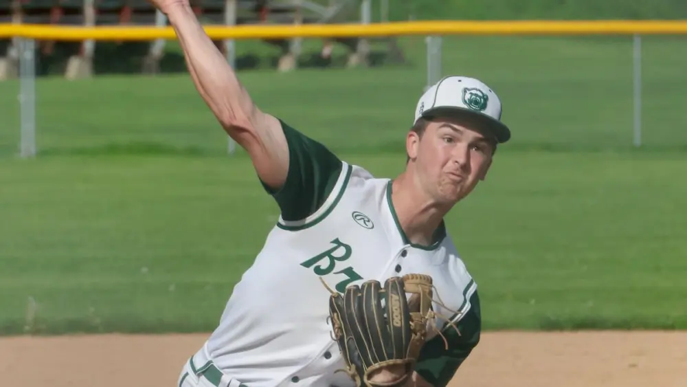 AJ Hermes stuck out 10 and allowed just two hits to lead St. Bede baseball to a 2-0 win over Serena on Friday.