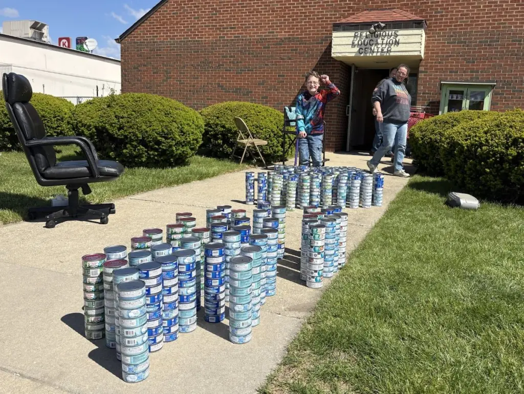 The Marseilles Food Pantry saw a record turnout during its annual tuna drive this weekend, as a local boy turned a birthday tradition into his biggest success yet.