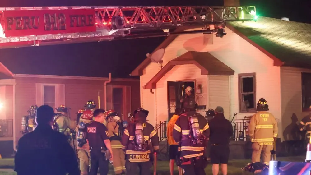 Firefighters were called to the 500 block of West Erie Street for a structure fire on Monday, May 4, 2026 in Spring Valley. The fire happened shortly before 10:45p.m. A Mutual Aid Box Alarm System (MABAS) call was dispatched for additional fire departments from Eastern Bureau County, Peru, Utica, Oglesby and La Salle.