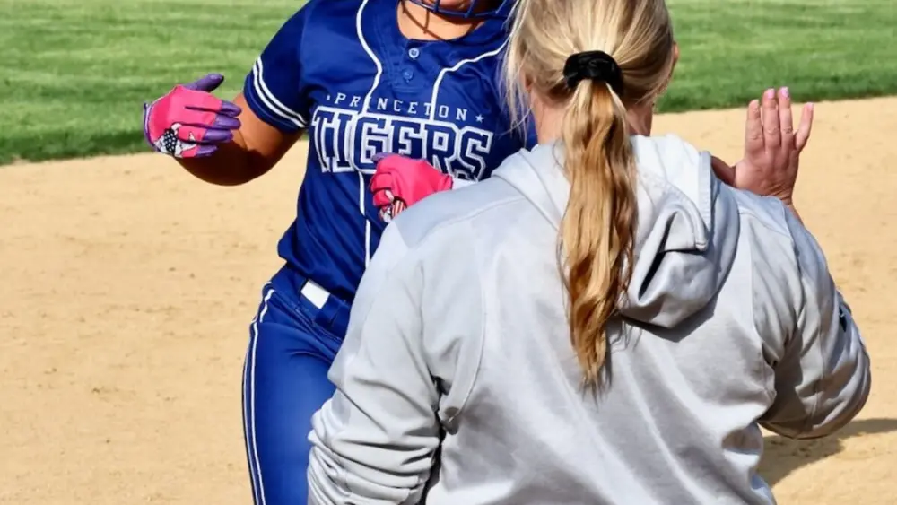 Avah Oertel hit for the cycle, Princeton had 16 hits, including six for extra bases, and five Tigresses had multiple hits in a 15-0, four-inning win over Hall on Thursday