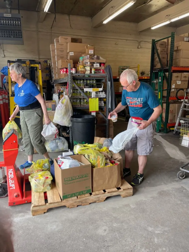 The second Saturday in May is USPS Letter Carriers annual STAMP OUT HUNGER Food Drive.  