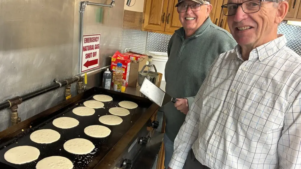 The Hennepin United Methodist Church will serve a free pancake and sausage breakfast from 8 to 11:30 a.m. Saturday, May 16.