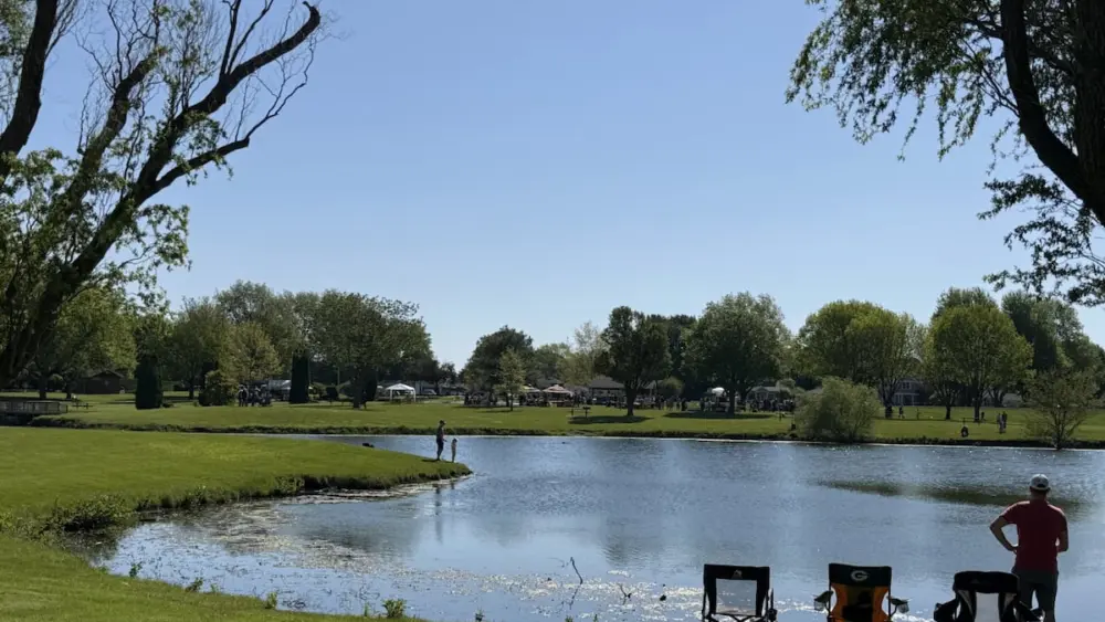 Roughly 300 children came out to the 26th Annual Free Kids Fishing Expo on Saturday at Baker Lake in Peru.