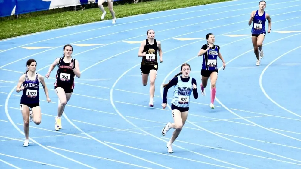 Here's a few snap shots from the Bureau County girls at the IHSA Class 1A State Track & Field finals in Charleston