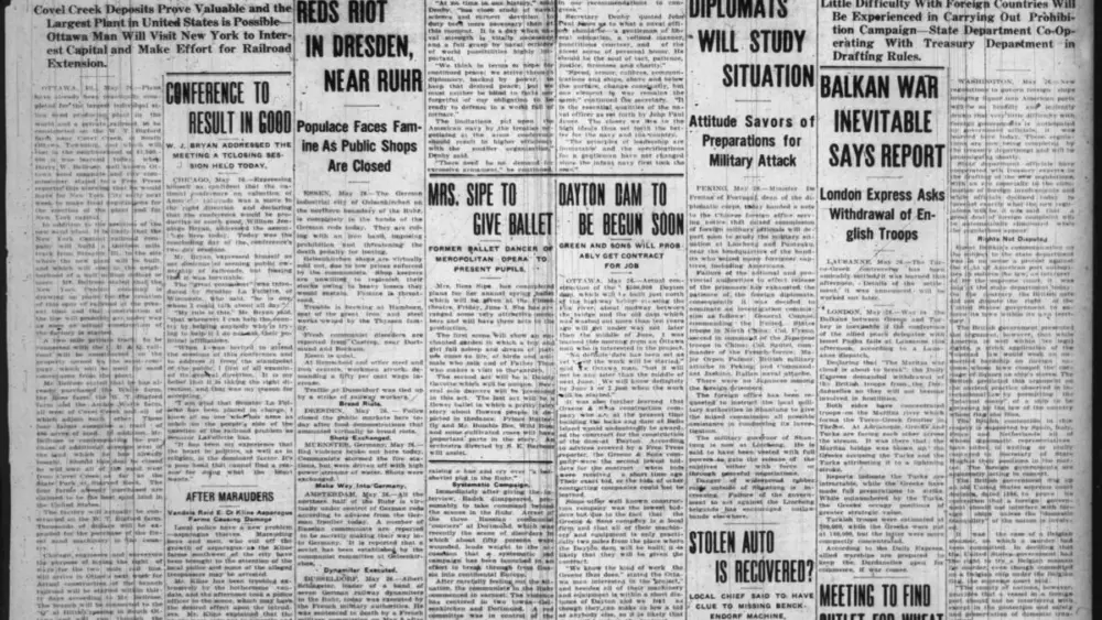 As Shaw Media celebrates its 175th anniversary, we looked back at four front pages from May 26. These archives serve as a time capsule, capturing everything from historic infrastructure projects to local public school shifts and global postwar conflicts